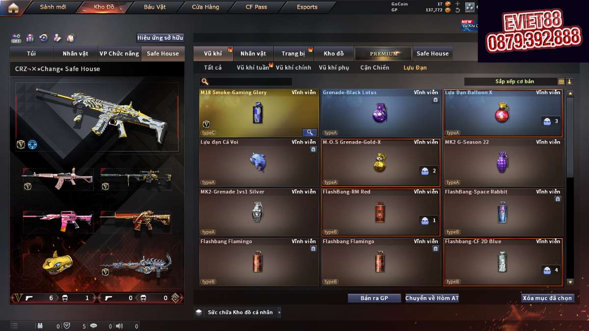 shop acc cf uy tin gia re